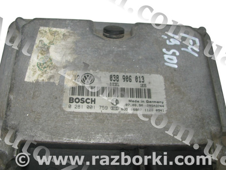 Блок управления двигателем для Volkswagen Golf IV Mk4 (08.1997-06.2006) Львов 038906013, 0281001759