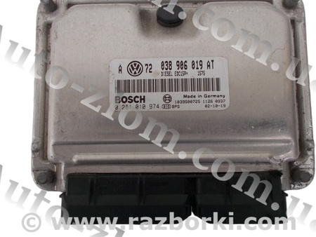 Блок управления двигателем для Volkswagen Golf IV Mk4 (08.1997-06.2006) Львов 038906019AT, 0281010974