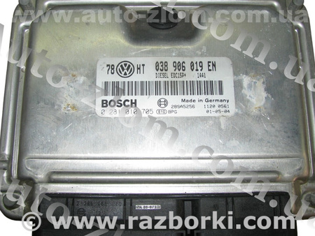 Блок управления двигателем для Volkswagen Passat B5 (08.1996-02.2005) Львов 038906019EN, 0281010705