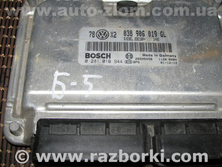 Блок управления двигателем для Volkswagen Passat B5 (08.1996-02.2005) Львов 038906019GL, 0281010944