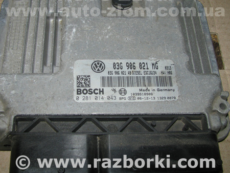 Блок управления двигателем для Volkswagen Touran (01.2003-10.2015) Львов 03G906021MG, 0281014043