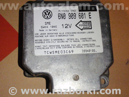Блок управления AIRBAG для Volkswagen Golf III Mk3 (09.1991-06.2002) Львов 6N0909601E, 5WK4104E