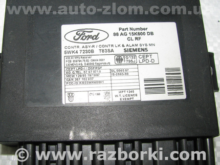 Блок управления комфортом для Ford Focus 1 (07.1998 - 09.2004) Львов 98AG15K600DB, 5WK47230B