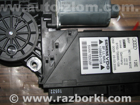 Мотор стеклоподъемника для Audi (Ауди) A4 B6 - 8E5, 8EC (11.2000-11.2004) Львов 8E1959802E, 5WK47005GBF
