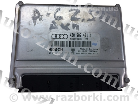 Блок управления двигателем для Audi (Ауди) A6 C5 (02.1997-02.2005) Львов 4B0907401K, 0281001931