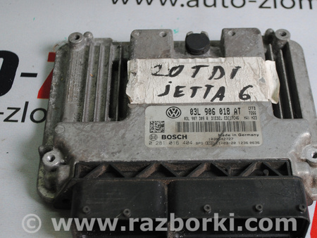 Блок управления двигателем для Volkswagen Jetta 6 NF (06.2010 - 04.2019) Львов 03L906018AT, 0281016404