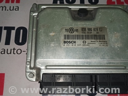 Блок управления двигателем для Volkswagen Passat B5 (08.1996-02.2005) Львов 038906019EJ, 0281010665