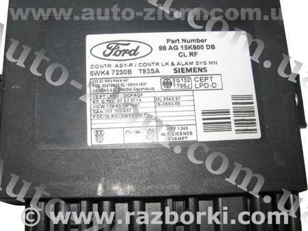 Блок комфорта для Ford Focus 1 (07.1998 - 09.2004) Львов 98AG15K600DB, 5WK47230B