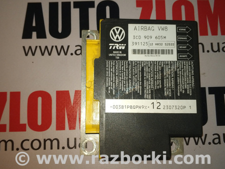 Блок управления AIRBAG для Volkswagen Passat B6 (03.2005-12.2010) Львов 3C0909605M
