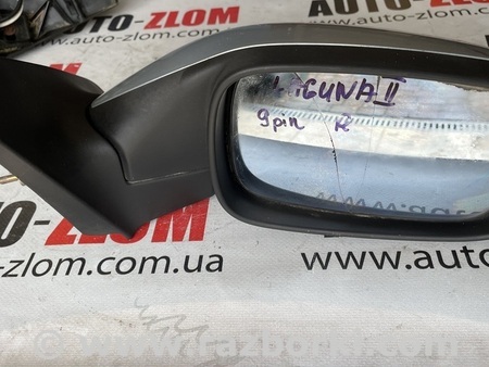 Зеркало правое для Renault Laguna II (2001-2007) Львов 9pin