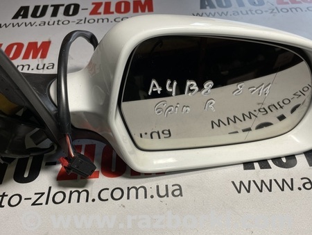 Дзеркало бокове праве для Audi (Ауди) A4 B8 - 8K2, 8K5 (08.2007-11.2015) Львов
