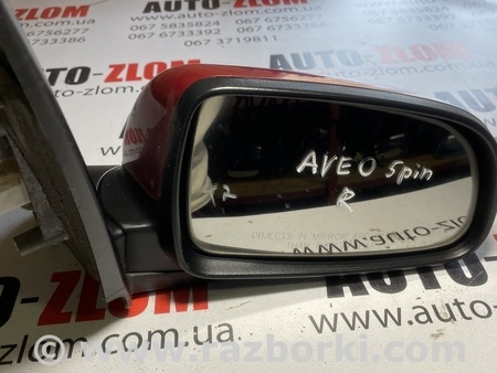 Зеркало правое для Chevrolet Aveo 1 T200 (03.2002-02.2008) Львов