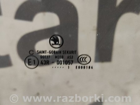 Стекло задней правой двери для Skoda Fabia New Киев 5J6845206J