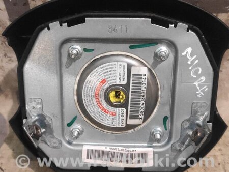 Подушка безопасности (Airbag) в руль для Nissan Micra K12 (2002-2010) Киев 98510BC34B