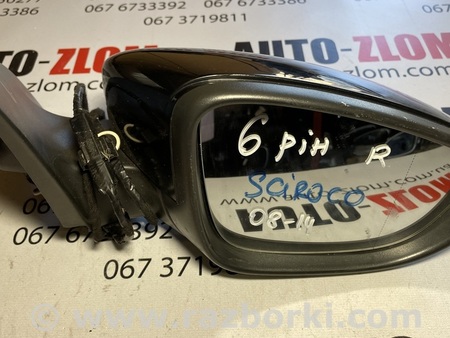 Зеркало правое для Volkswagen Scirocco Mk3 (07.2008-11.2015) Львов 6pin